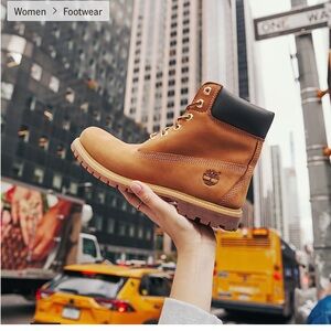 Timberland Tan Lace Up Boots
